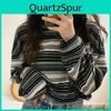Sweatshirt Womens Thin Loose Long Sleeve Top Fashion Stripe Pullover
