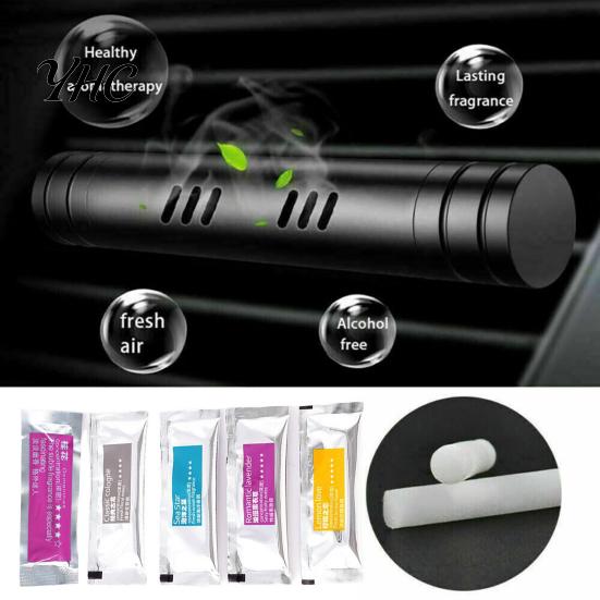 Perfume Sticks 5Pcs Aromatherapy Strong Fragrance Solid Aroma Supplement Air Fresheners Scents Car Refills Replacement Automobile Supplies Essential