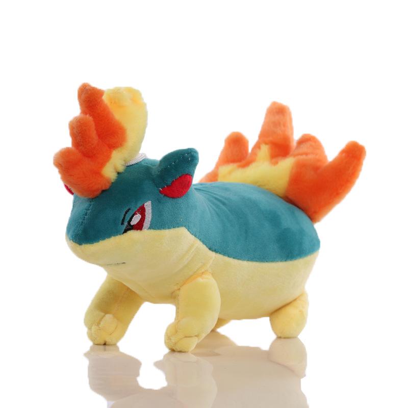 

Милые Плюшевые Игрушки Cyndaquil Quilava Набивные Куклы Pikachu Peluche Коллекция Хобби Подарки Рождество Подарки на День Рождения