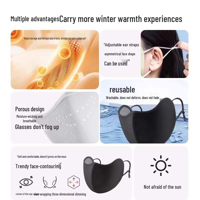 New Arrival: Breathable, Washable Warm Face Mask for Autumn/Winter Cycling