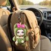 Cartoon Bag Charm Keychain Sparkling Big Eyes Plush Toy Keychain  Jewelry Accessories