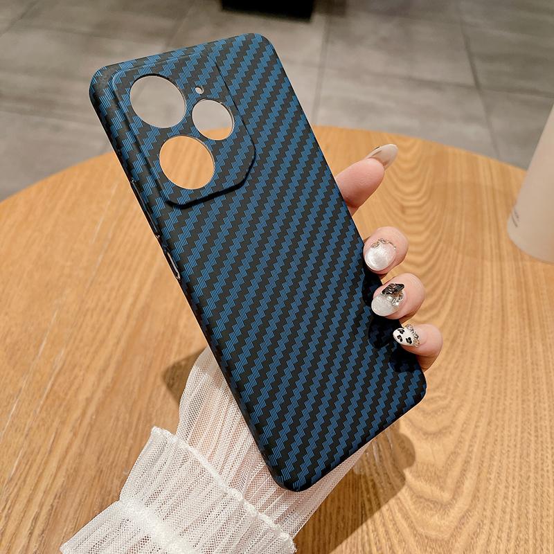 Original Funda For OPPO Realme Gt Neo 7 Gt5 Pro Case Carbon Fiber Pattern Matte Hard Cover For Realme Gt6 Gt7 Pro Bumper