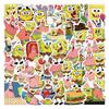 55pcs Suitcase Stickers Waterproof Stickers Scooter Computer Tablet Cartoon Decoration