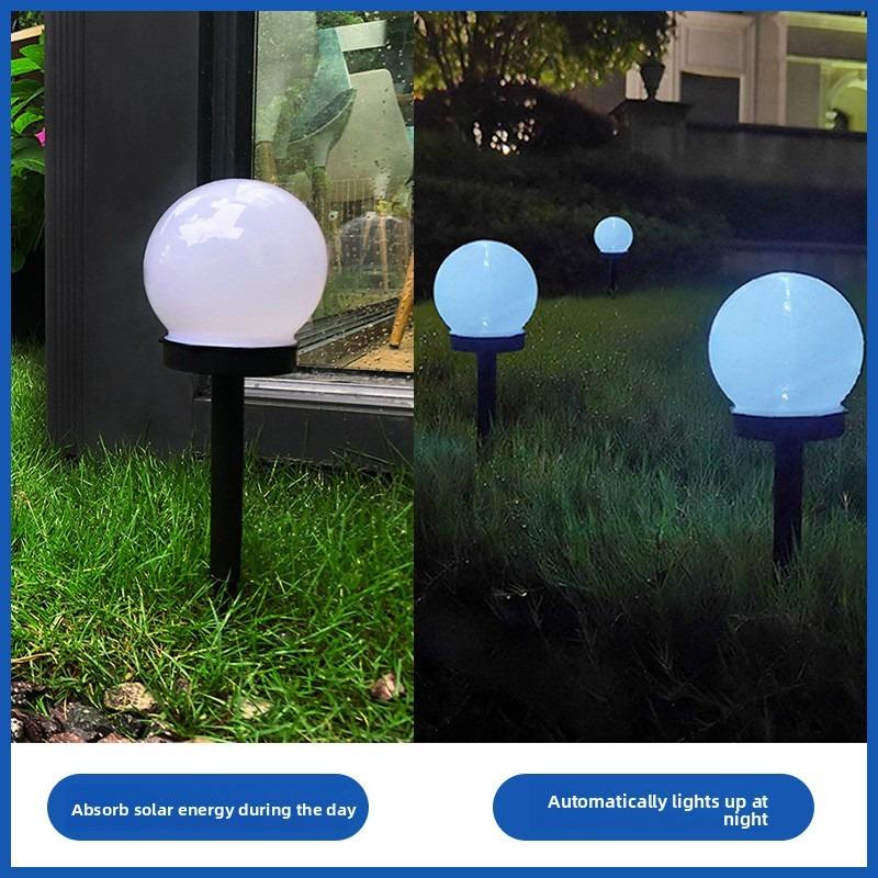 Solar LED Globe Garden Lights for Pathway Patio Deck Lawn and Terrace Outdoor Landscape Lighting Weatherproof IP65 Rated