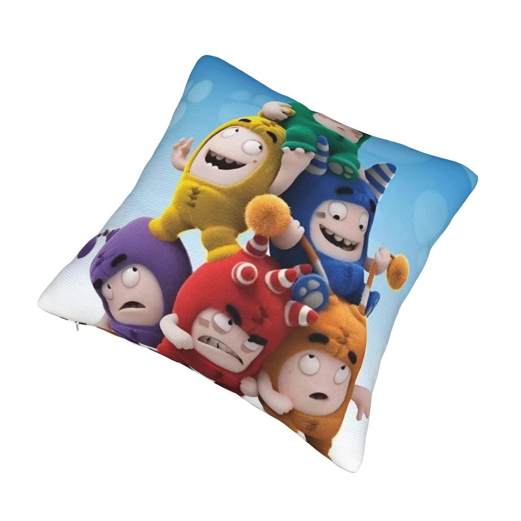 O-Oddbods Pillow Covers Accessories Printed Cushion Cover Decor Throw Pillow Case Cover Home Multi-Size