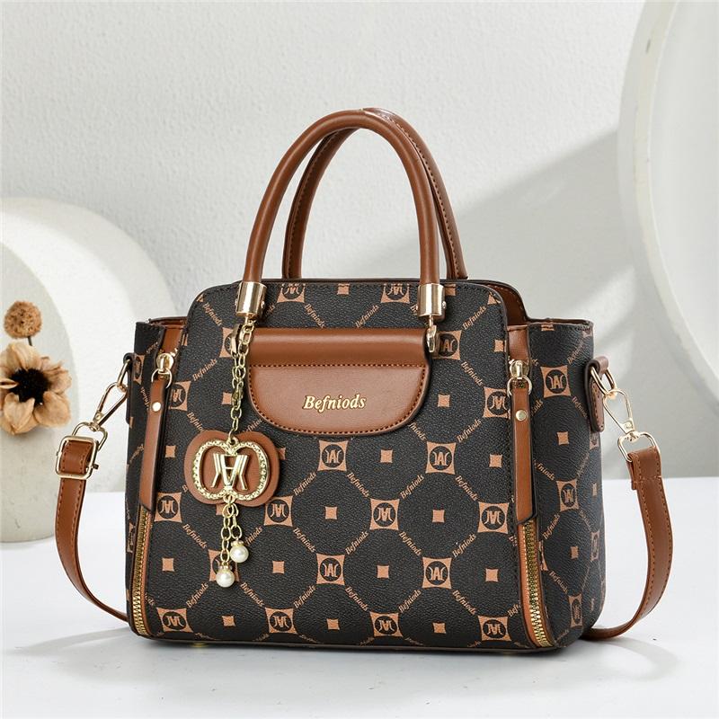 Elegant Pattern Print Light Luxury Handbag For Women Versatile Shoulder Crossbody Matching Outfit Purse