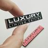 3D Chroom Metaal Auto Sticker Luxe Logo Beperkte Editie Achterkoffer Badge Embleem Decoratieve Sticker Universele Auto Montage Accessoires