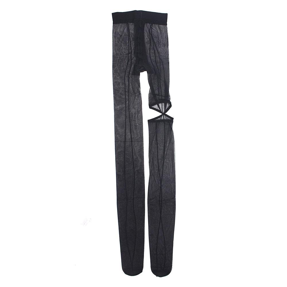 Personality High Pantyhose Asymmetry Hottie Sexy Tights NEW Vertical Line Tights Girl