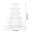 6 Tiers Round Macaron Tower Stand Cake Display Rack for Wedding Party Decor