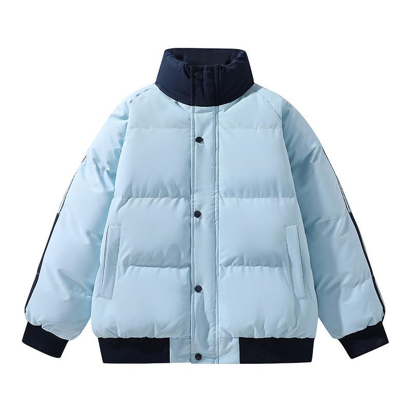 Baumwolljacke, Winter Locker Drei Riegel Stehkragen, Baumwolljacke, Dicke Warme Brotjacke