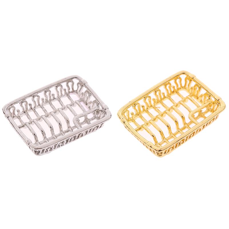 1/12 Dollhouse Miniature Mini Dish Rack Kitchen Storage Shelf Model Toys