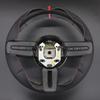 Black Faux Leather Car Steering Wheel Cover For Ford Mustang 2005 2006 2007 2008 20009 2010 2011 2012
