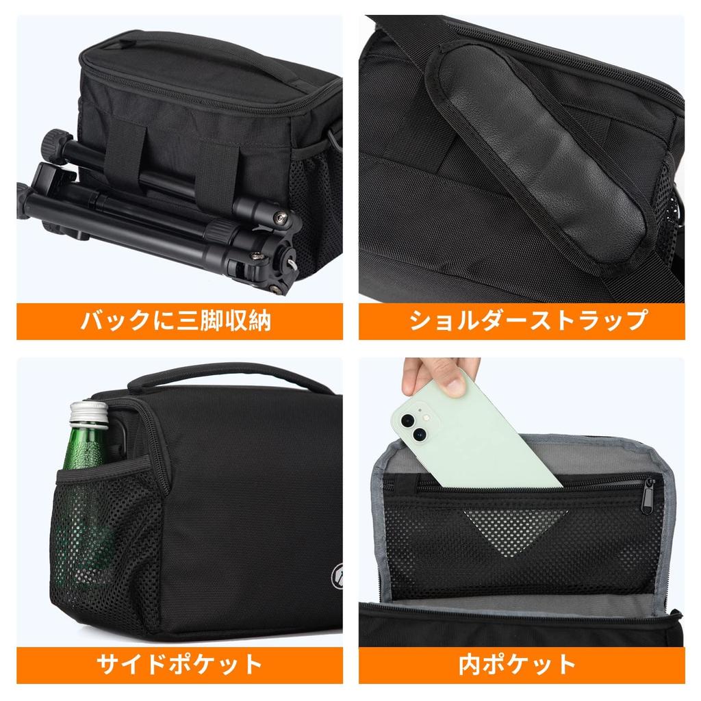 TARION Camera Shoulder Bag 5L Lightweight Suitable for DSLR and Mirrorless with Rain and Tripod Ideal for Outdoor Photography - Stylish, Compact,