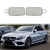 N61R-Car Front Sun Shade Visor Makeup Cosmetic Mirror Cover Replacement For Mercedes Benz C Class GLC W205 W253