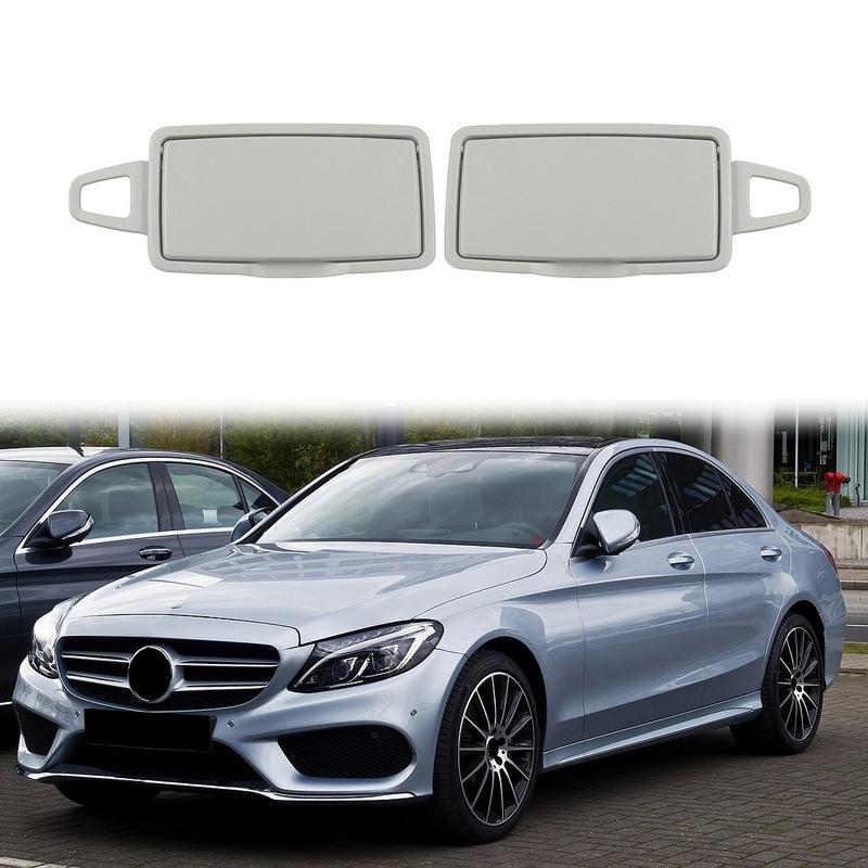 N61R-Car Front Sun Shade Visor Makeup Cosmetic Mirror Cover Replacement For Mercedes Benz C Class GLC W205 W253