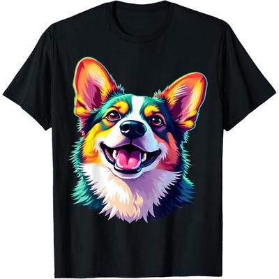 Colorful Corgi Pop Art Dog Men Women Kids T-Shirt