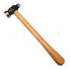 3Pieces Jewelry Making Tool Set Silicone Mat Wooden Base Iron Hammer Head Professional Stamping Hammer for Repairing