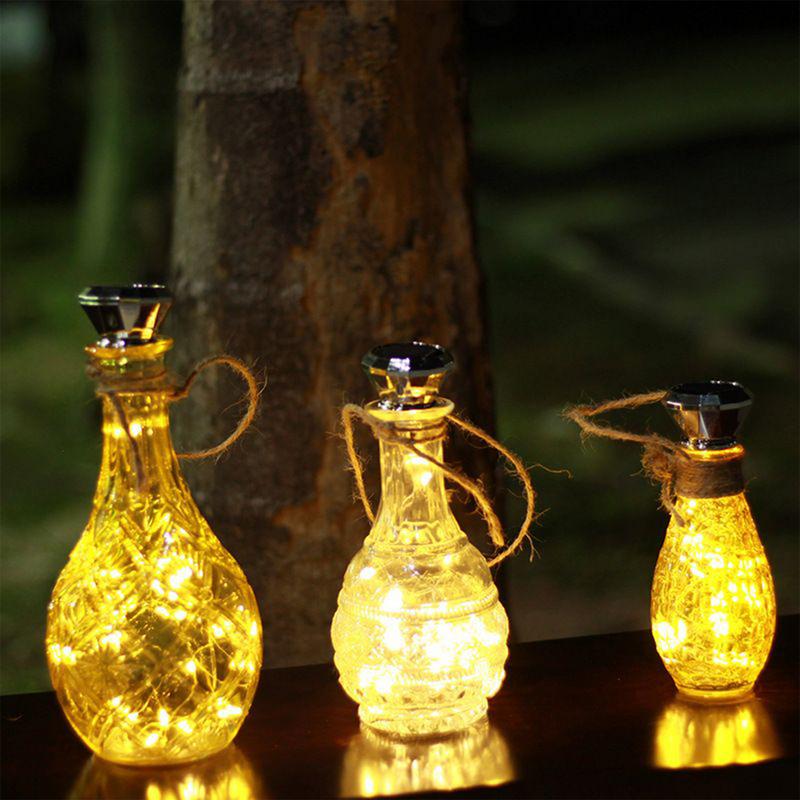 Lights For Bottles 6X Cork Lights Waterproof Solar Powered Lamp Wine Bottle Decorations For Wedding Garden Holiday Gathering