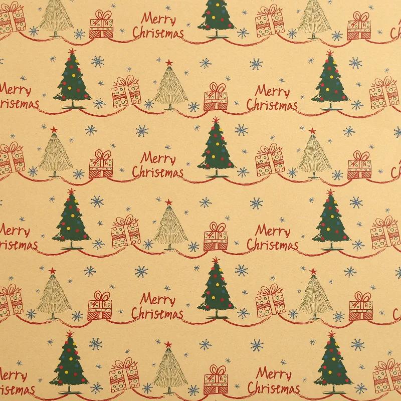 Kraft Gift Wrapping Paper Christmas Gift Packing Paper Parcel Packing Art Craft Home Decoration Festive Party Supplies