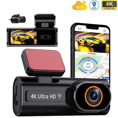 4K Dual Recording Car Camera with Night Vision, GPS Tracking, and Parking Monitor