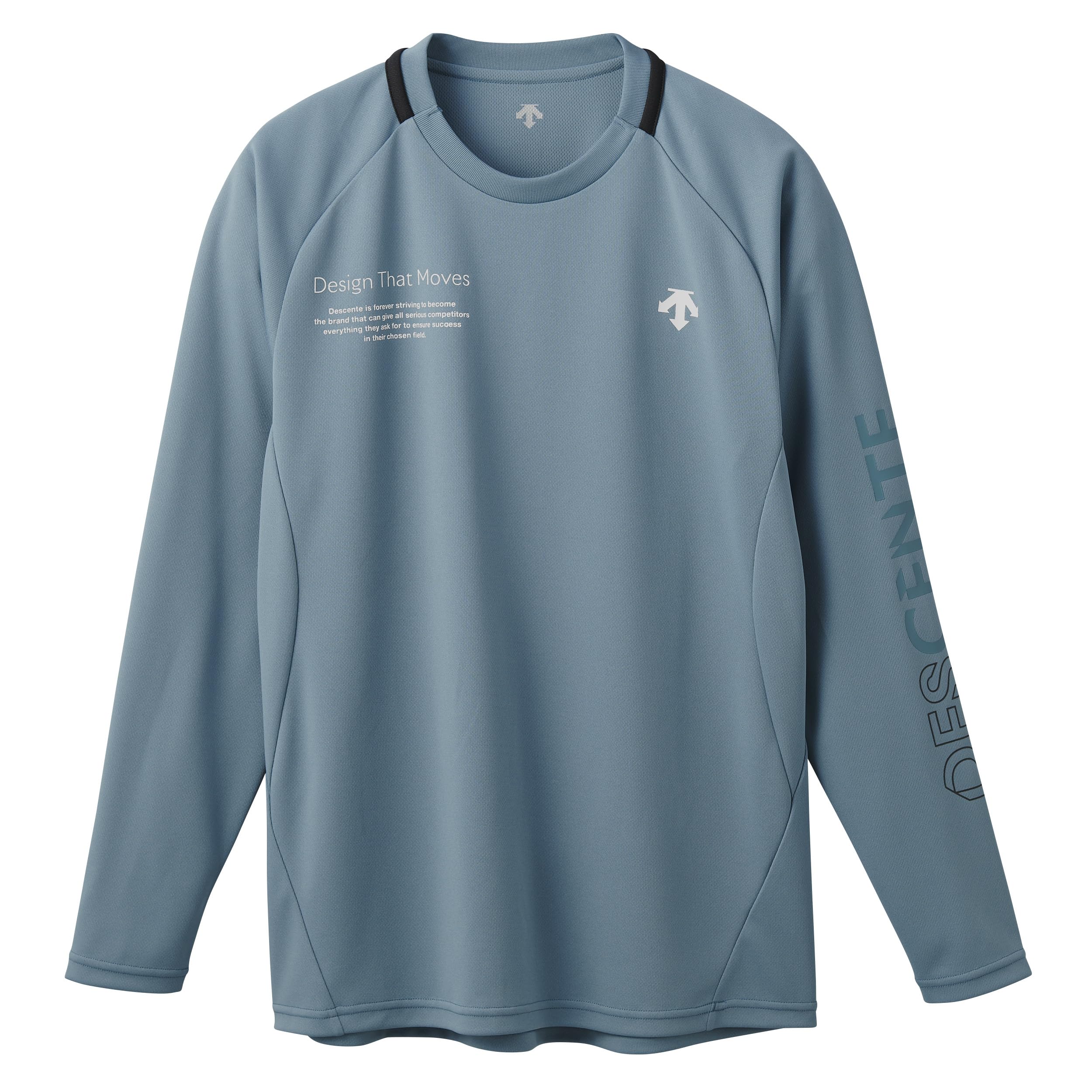 

DESCENTE Long Sleeve Volleyball Easy Arm Flying Yuki Blue T-Shirt, Movement, Receive, Ishikawa, синий