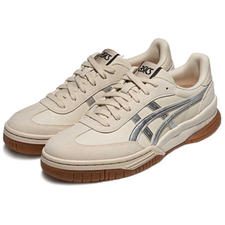 New Asics Gel Spotlyte Low Top Casual Shoes Unisex Beige Silver 1203A718-200