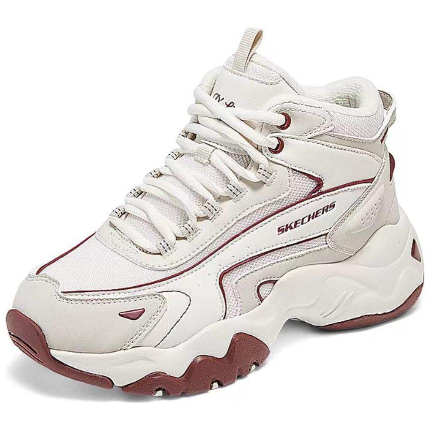Skechers D'LITES 3.0 High top Casual Shoes Women's Ecru 168015-OFWR