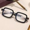 New Fashion Square Sunglasses for Women Men Vintage   Sun Glasses Clear Lens Mirror Eyeglasses