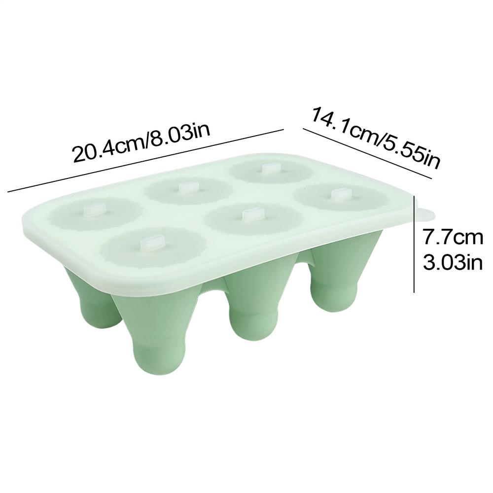 

Самодельные формы для мороженого на палочке, рукава для мороженого в форме бадминтона с деревянной палочкой, уникальные силиконовые формы для кубиков льда зелёный