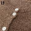 Izzue IT Women's Button-Down Knit Cardigan Sweater