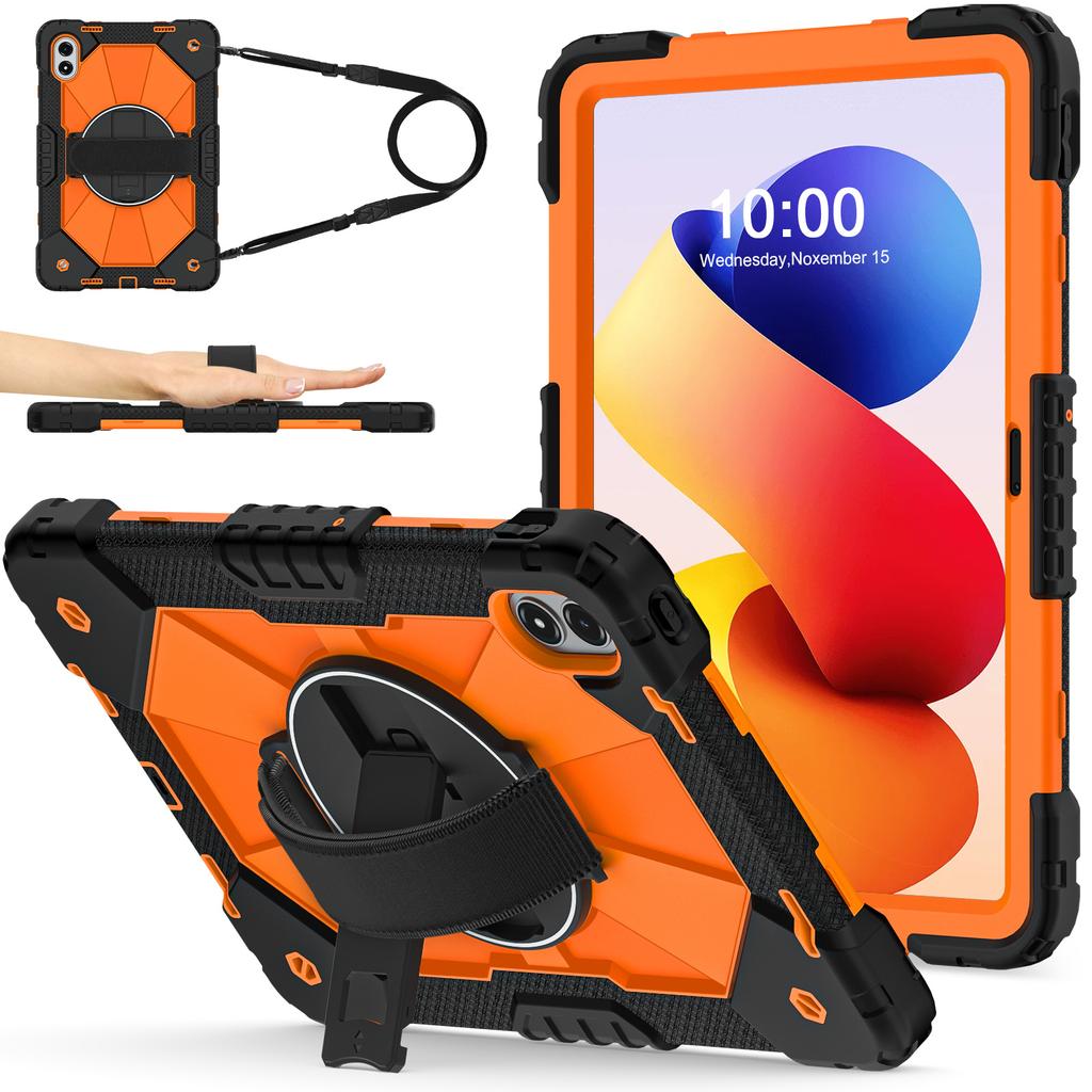 Tablet Case For Xiaomi Redmi Pad 2 Pro Silicone + PC Kickstand Cover with Handy Strap