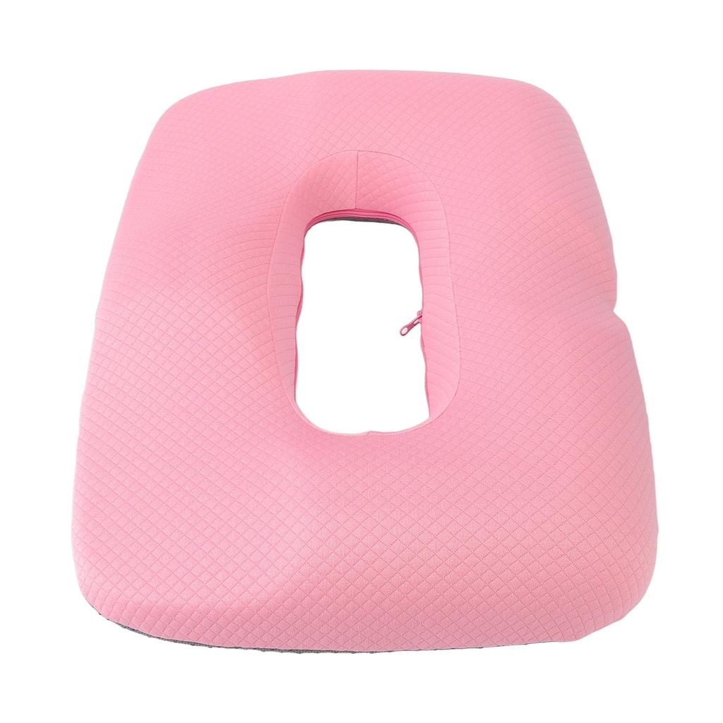 Seat Cushion Comfortable Memory Foam Breathable Versatile Hollow Seat Cushion for Office Car Home Pink