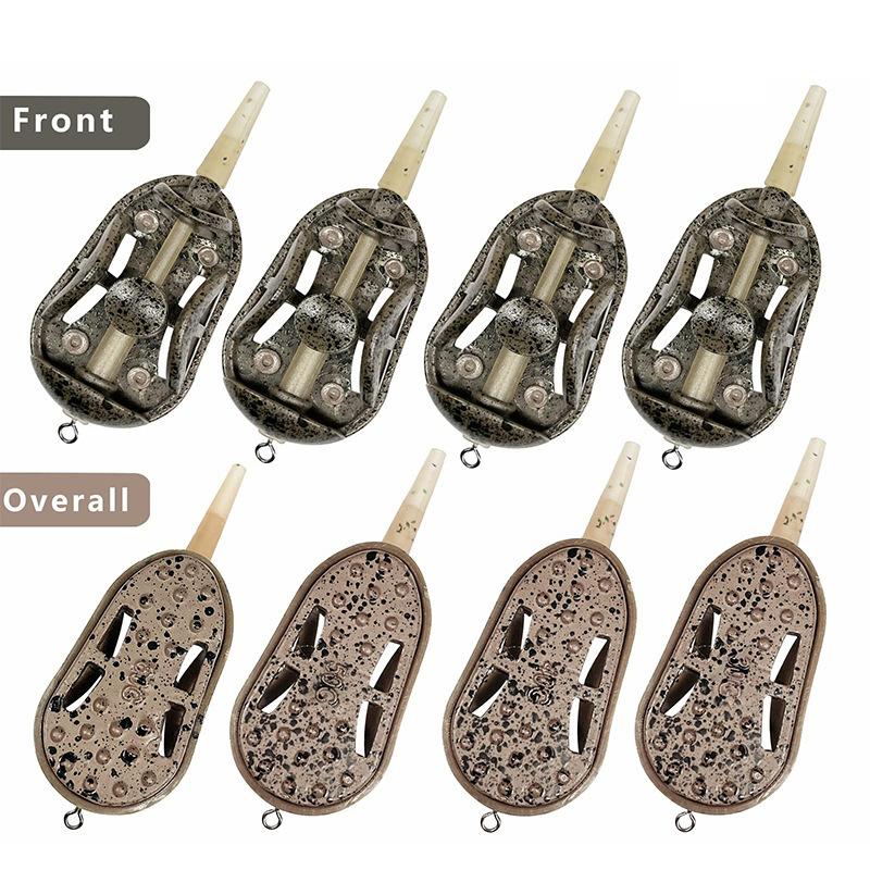 2/5Pcs 20G/30G/40G/50G/60G Method Feeder Fishing Inline Feeder Carp Fishing Feeder Device Kit Feeder Carp Fishing Hair Rigs