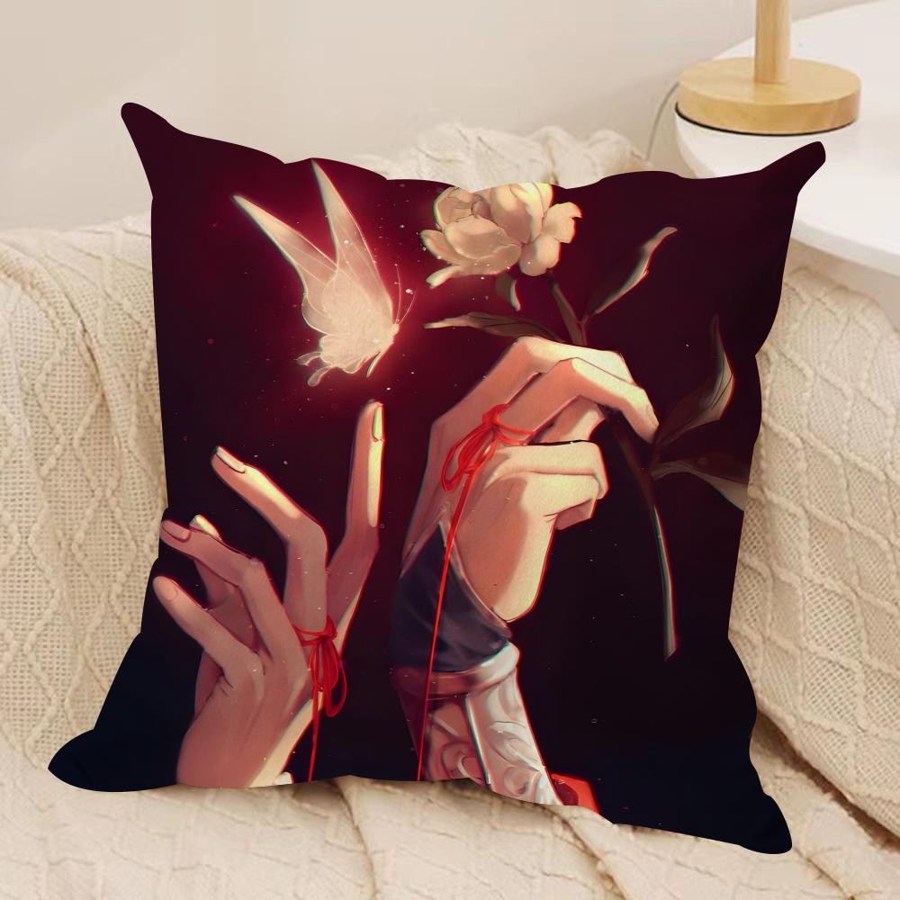 

Heaven Officials BBlessing Cushion Cover Soft Plush Throw Pillow Cover DoubleSided Cushion Case Cozy Sofa Home Decor 30x30cm
