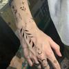 Herbal Wicker Finger Tattoo Sticker Semi-Permanent Simple Personalized Tattoo Sticker Waterproof And Long-Lasting Non-Reflective