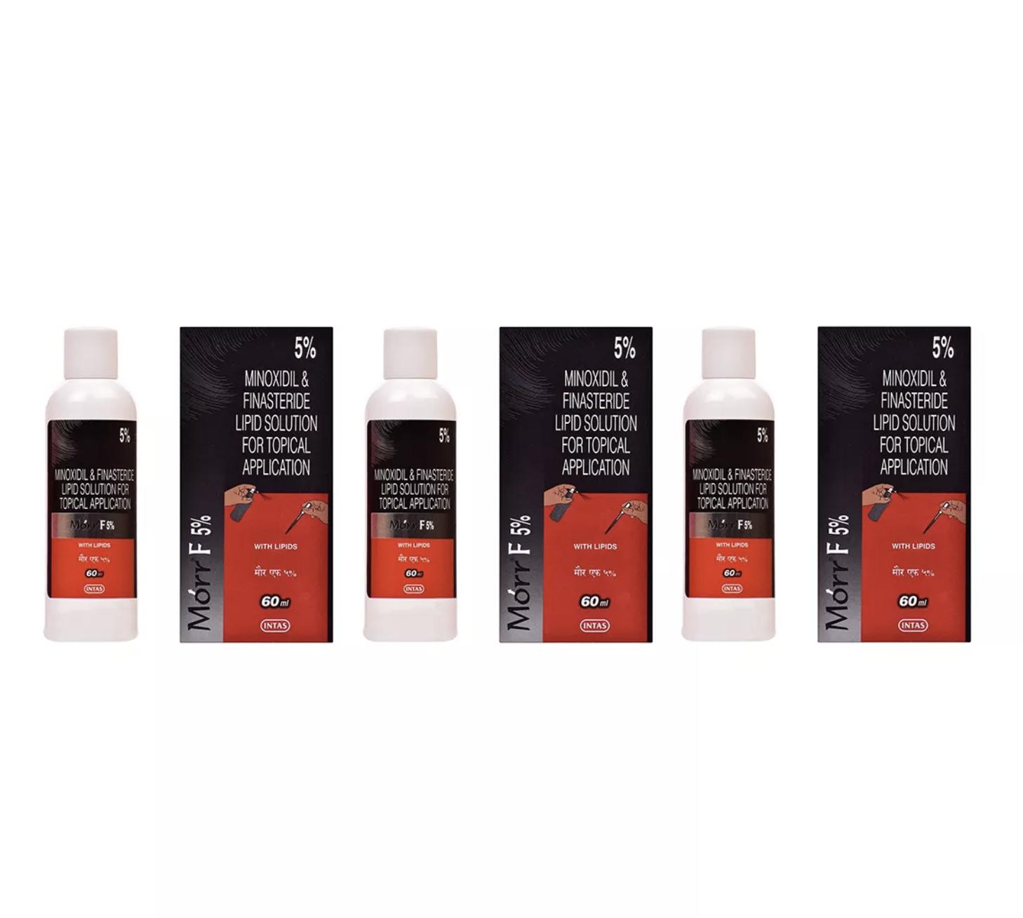 Набор Липидный раствор Миноксидила и Финастерида (3 x 60 мл), Minoxidil & Finasteride Lipid Solution 5% Set,  Morr