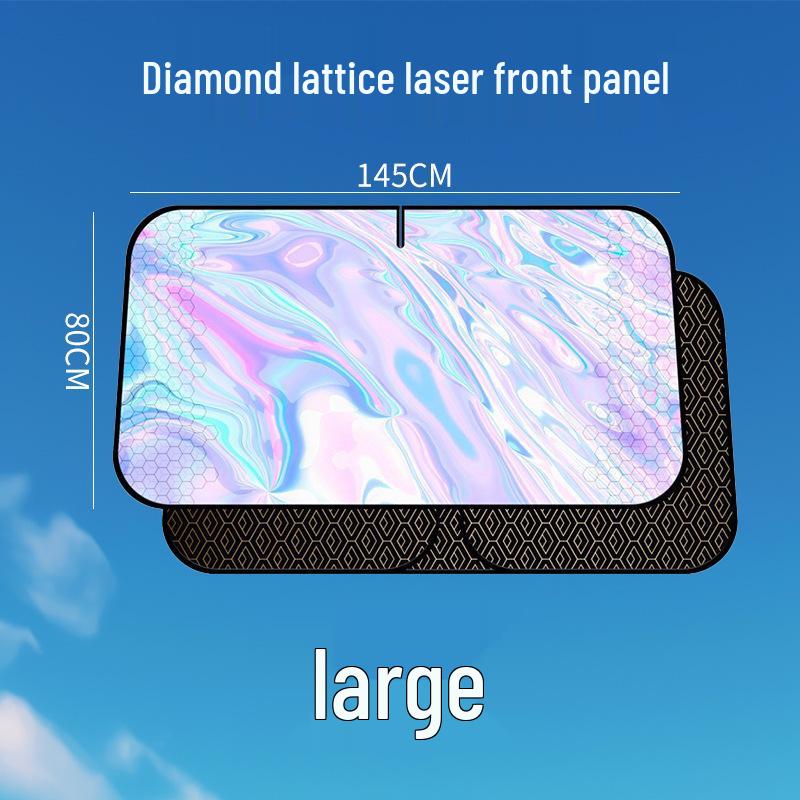 Laser Sunshade: Summer Car Windshield Sun Visor for Heat Insulation and Sun Protection
