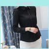 Chemise en mousseline à manches longues pour femme avec design à empiècements pour le bureau