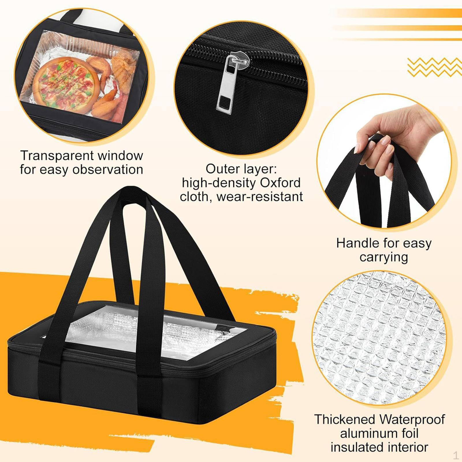 

Insulated Casserole Carrier for or Cold Food Cookouts Travel Camping