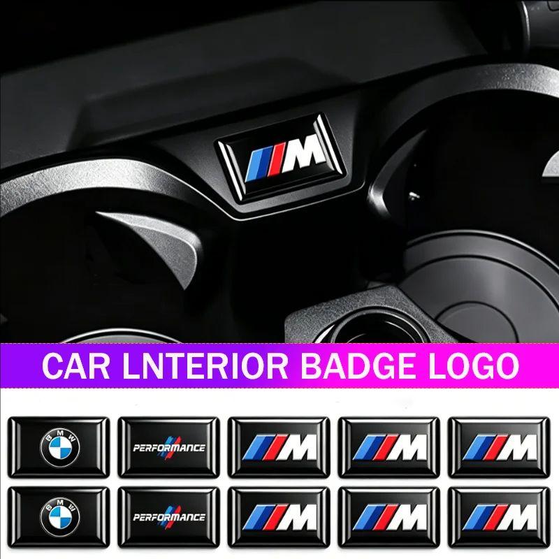 For BMW  E84 25/10pcs M Logo Car Steering Wheel Hub Caps Center Emblem Badge Sticker For BMW M E34E36 E60 E90 E46 E39 E70 F10 Motorcycle Decal