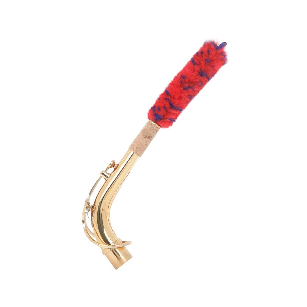 2PCS Red+Blue Saxophone Neck Cleaning Rod Cleaning Brush Kit Saxophone Neck Inside Tube Cleaning