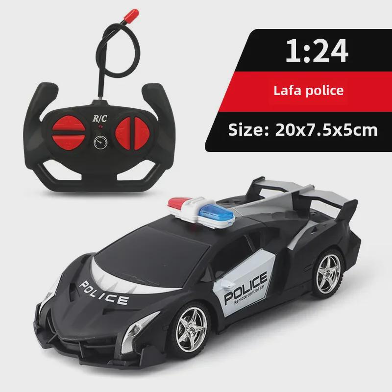 1:20 Wireless RC Drift Police Car with Lights - Children's Electric Toy