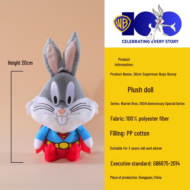 Warner Looney Tunes Superman Bugs Bunny Tweety Plush Toy Collection Officially Licensed