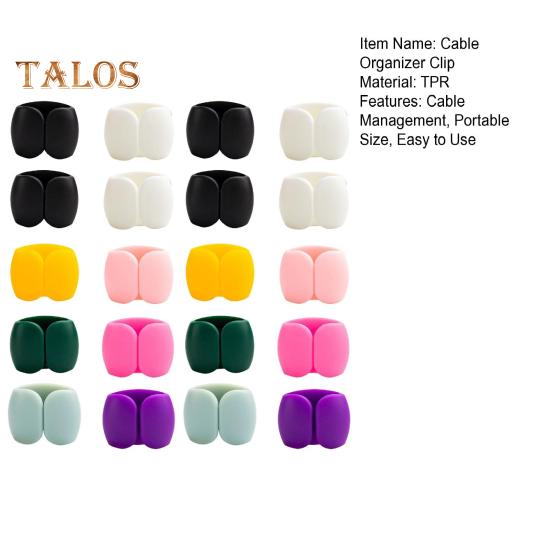 10/20Pcs Cable Organizer Clip Earphone Charging Date Power Cord Management Storage Buckle Portable Travel Home Desk Wire Holder Keeper