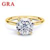 1ct 2ct 3ct 5ct D Color VVS1 Moissanite Ring Engagement Silver 925 Luxury Jewelry With Woman Wedding Gift