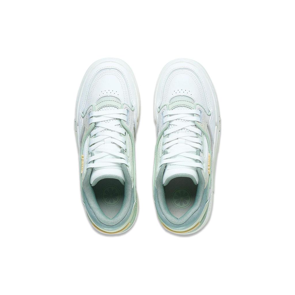 Li Ning 001 BTC Prm Textile, Synthetic Leather Slip Resistant Abrasion Resistant Low top Skateboard Shoes Women's AGCT068-2