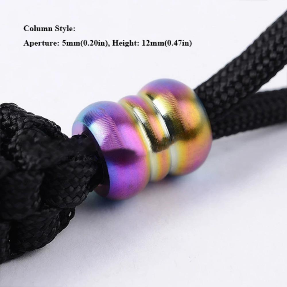 High Quality Knife Lanyard Pendant Titanium Alloy Paracord Rope Knife Beads  EDC Multi Tools 7