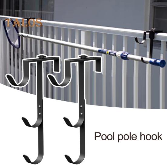 

2 шт. крючки для столбов бассейна регулируемые 3 яруса сверхпрочные с максимальной нагрузкой крючок для ограждения бассейна органайзер для инструментов для бассейна аксессуары для террасы бассейна 2pcs