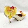 2pcs Colorful Lifelike 3D Orchid Flower Cluster Exaggerated Shoe Clips With Metal Clips, Removable Shoe/Clothing DIY Decorations