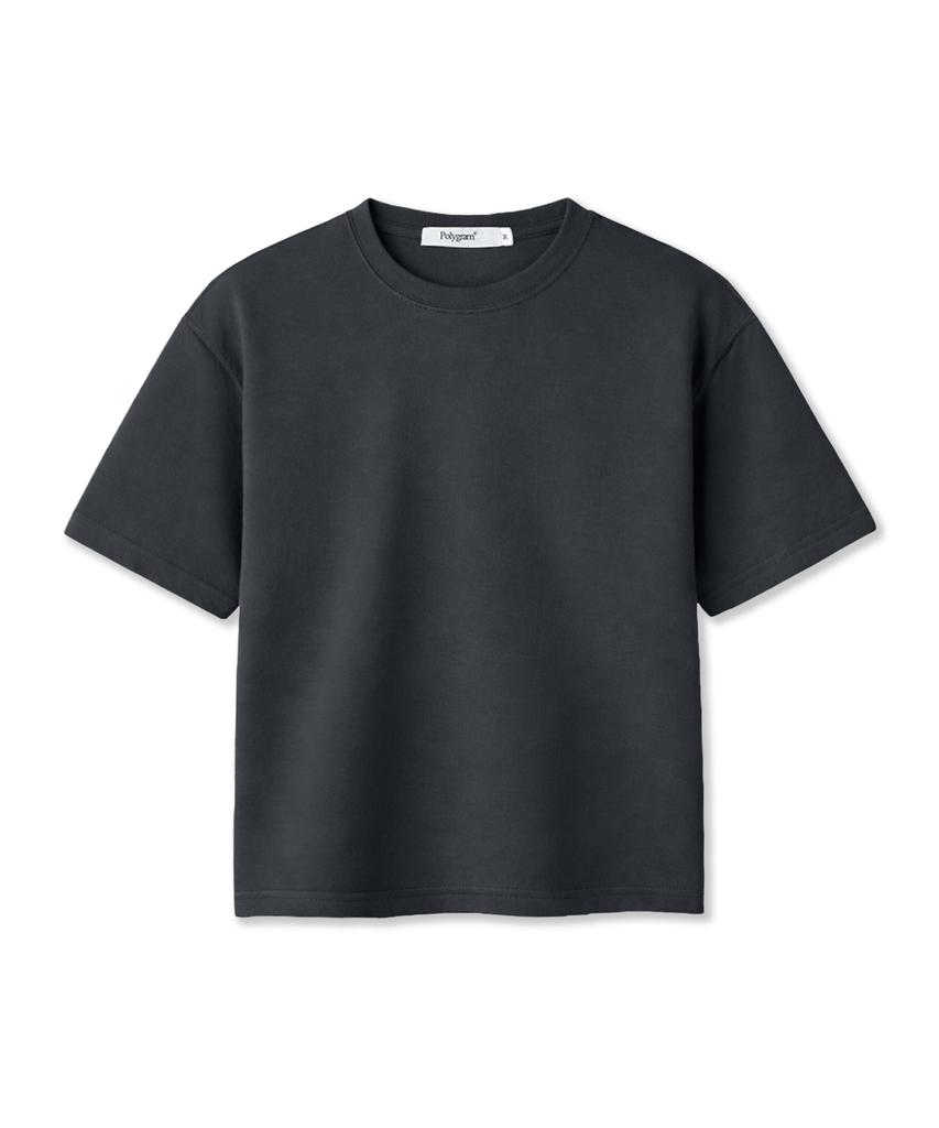 POLYGRAM Basic Washable Crop Short Sleeve T-Shirt - 5 Colors